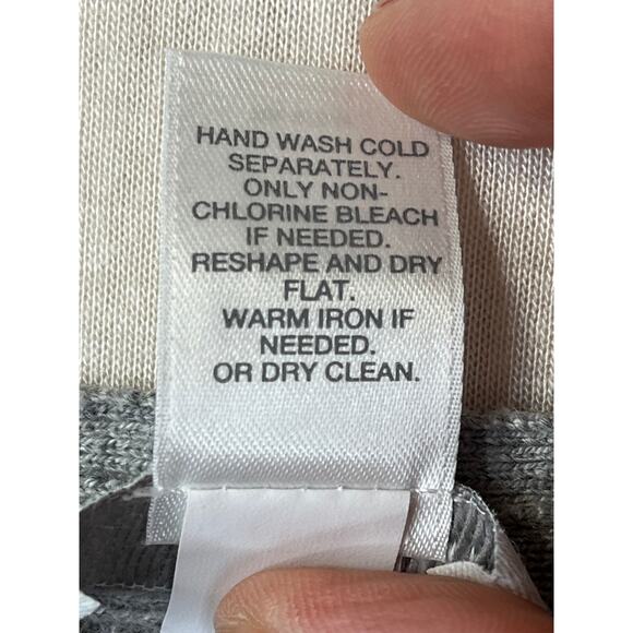 EUC J.Jill women's textured wool/silk blend sweater, light gray, size XL - Picture 4 of 9